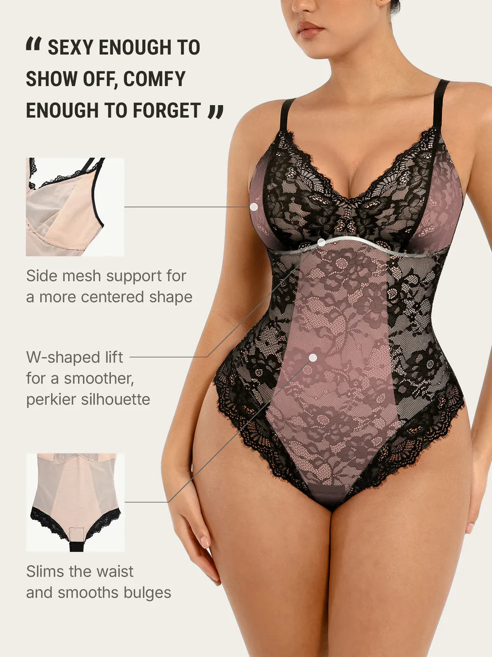 Luma Lace - Shapewear Bodysuit Sexy Lingerie Style