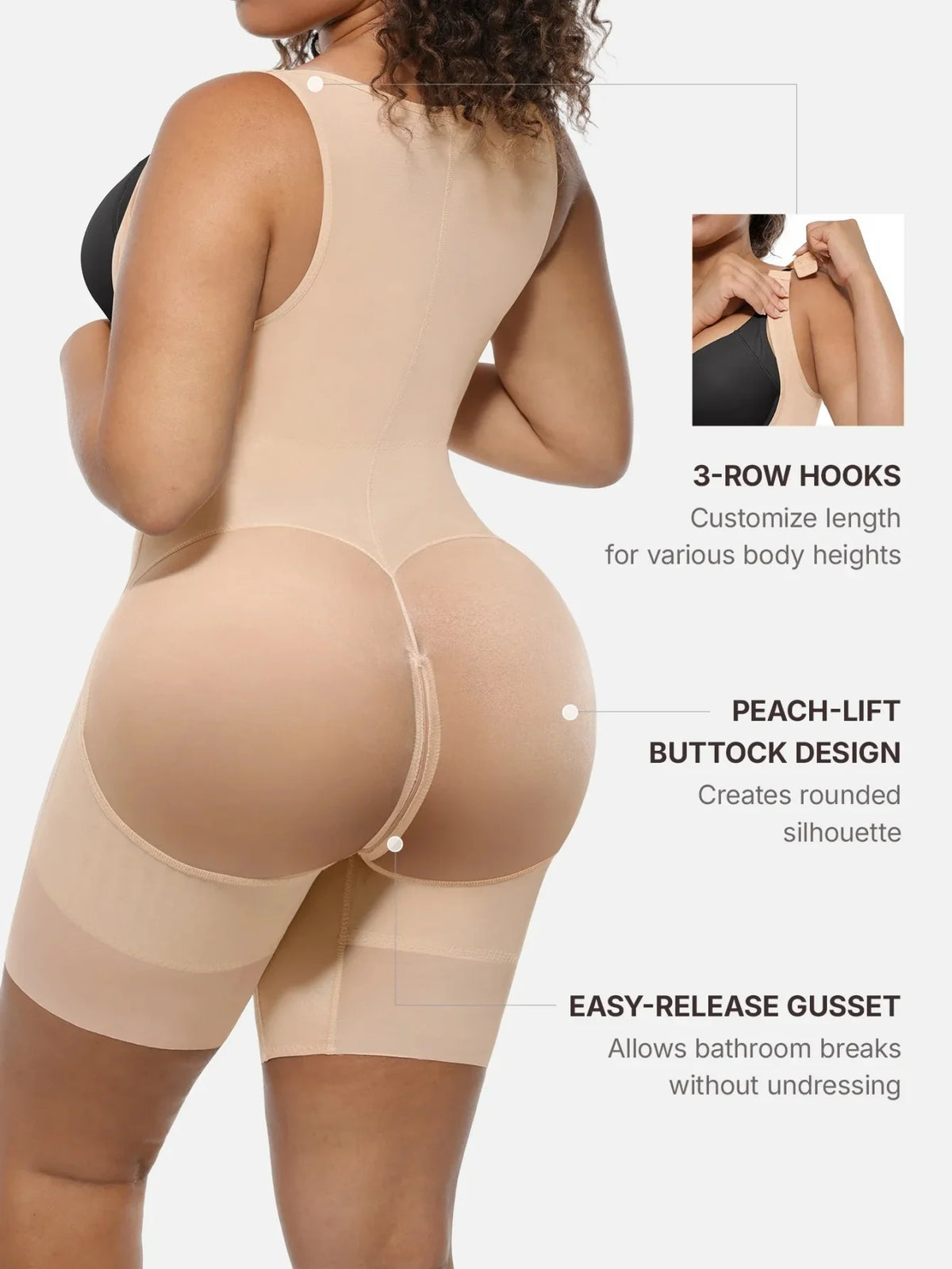 Luma Elancia™ U-Shaped Snatched waist & butt lift bodysuit